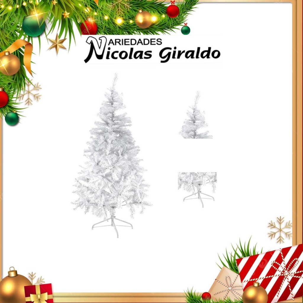 ARBOL NAVIDEÑO BLANCO X1.50 CM 
