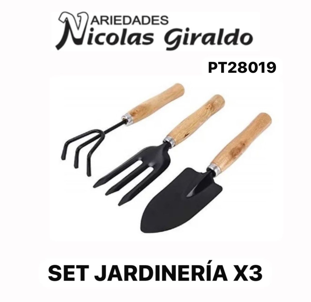 Set jardineria x3 