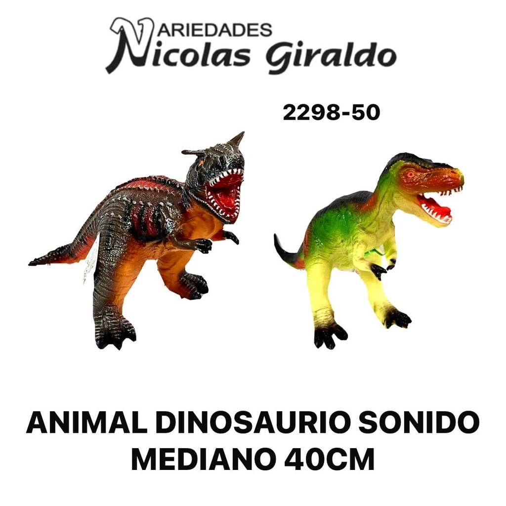 @Animal dinosaurio sonido mediano 40CM 