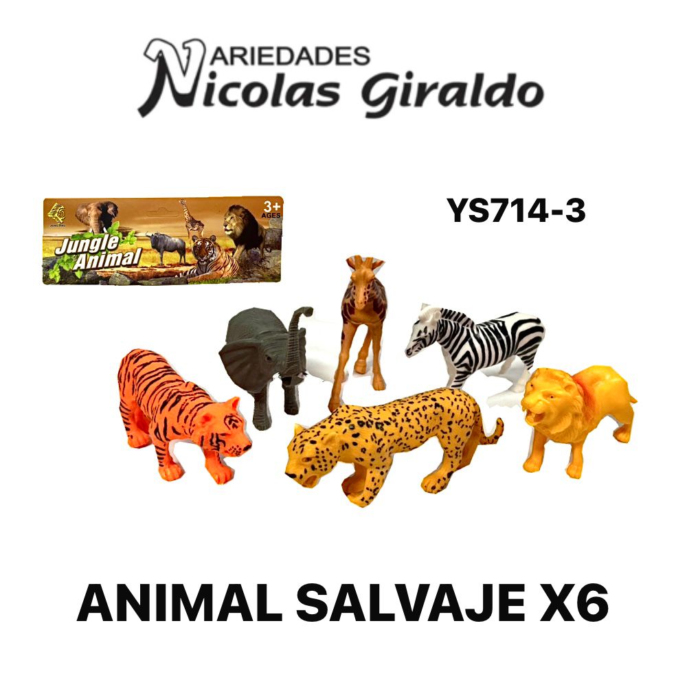 Animal salvaje x6 