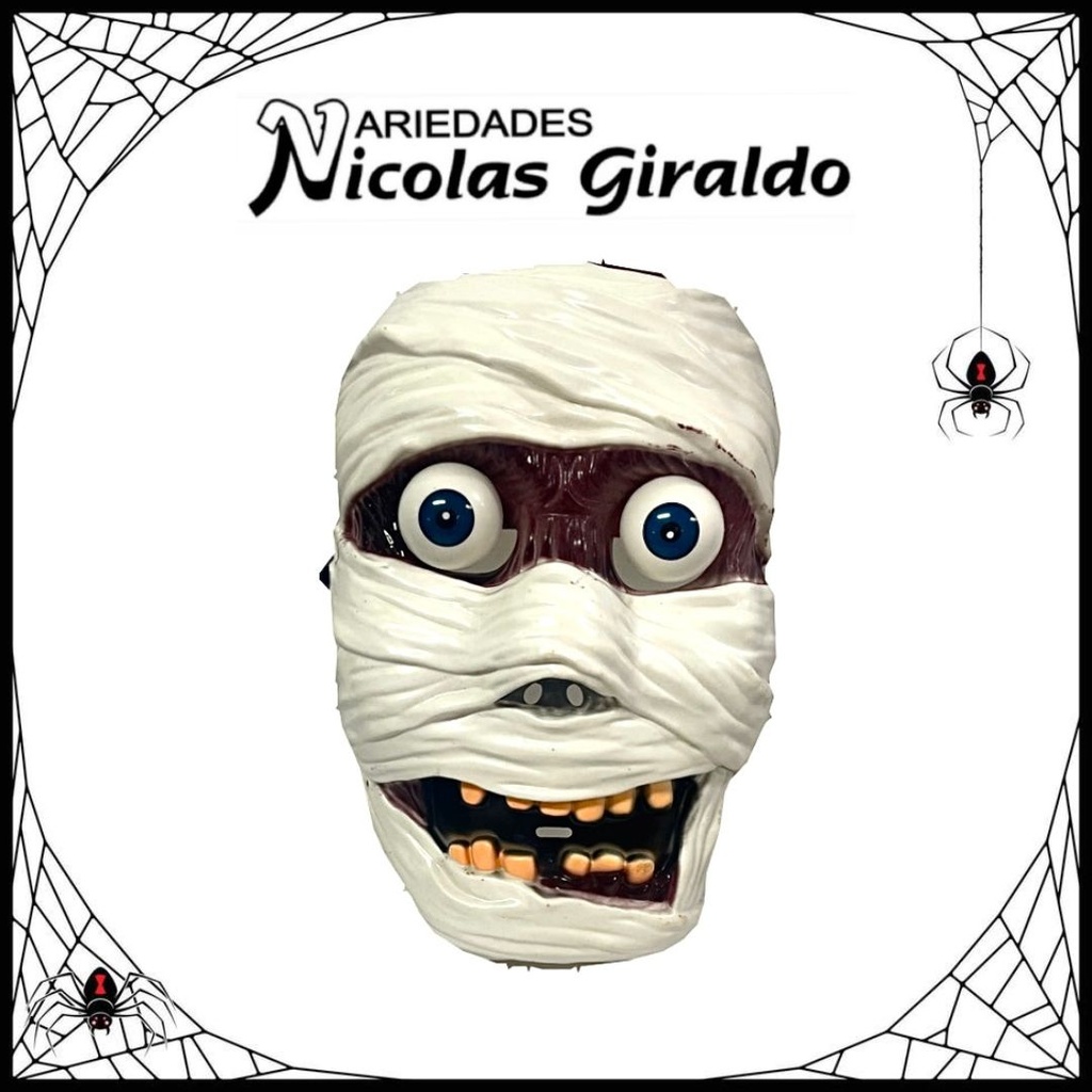 Mascara halloween momia ojos 