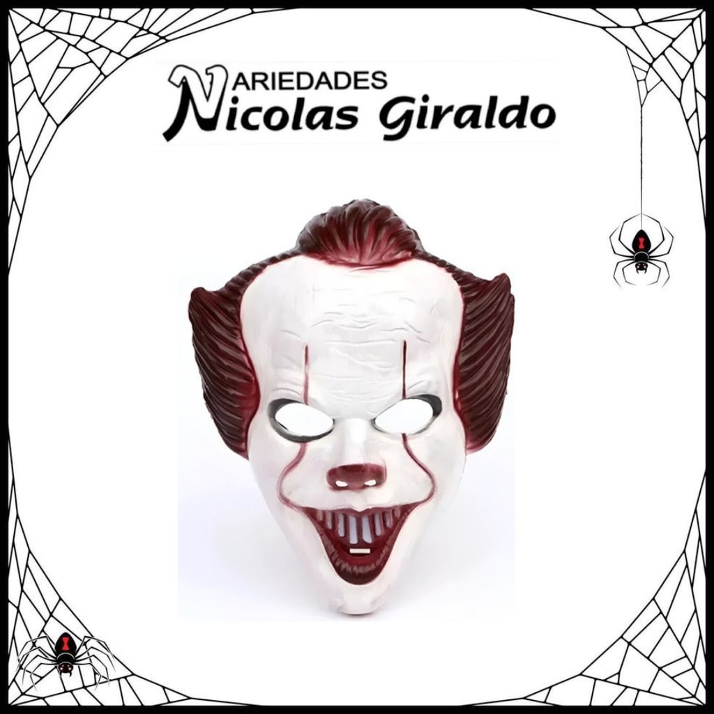 Mascara halloween payaso it sin pelo