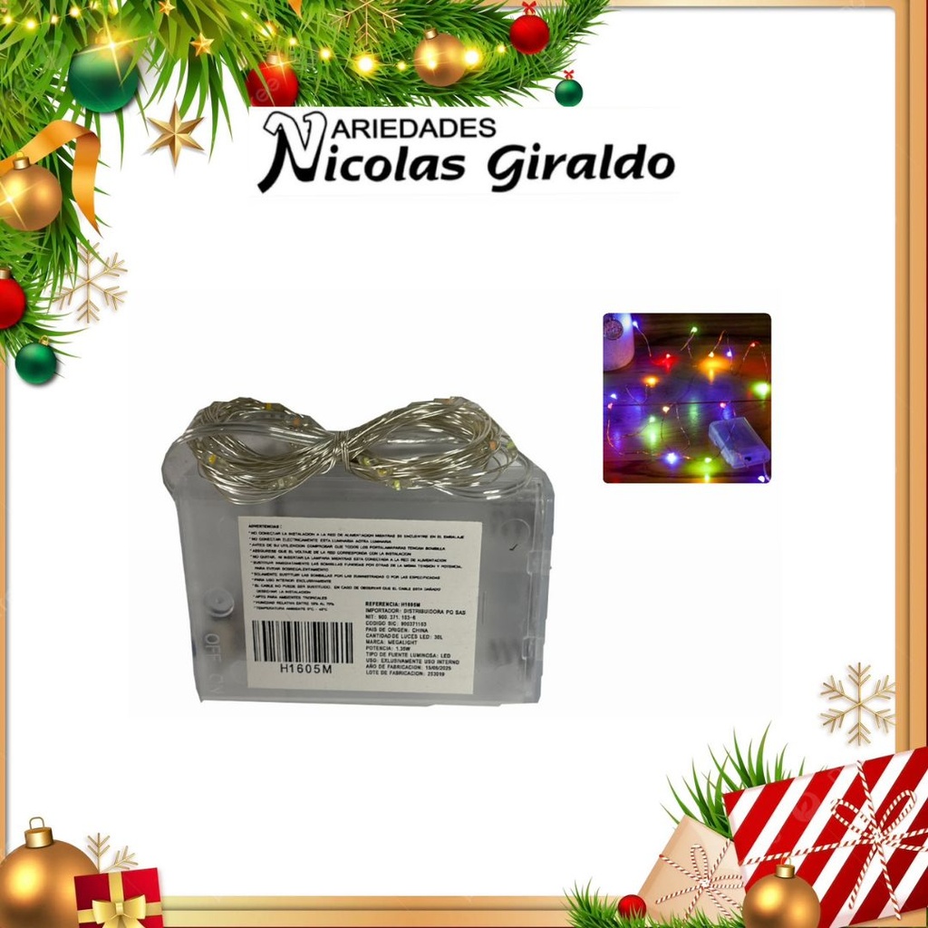 @INSTALACION ALAMBRE DE PILA GRANDE X30L LINEAL MULTICOLOR