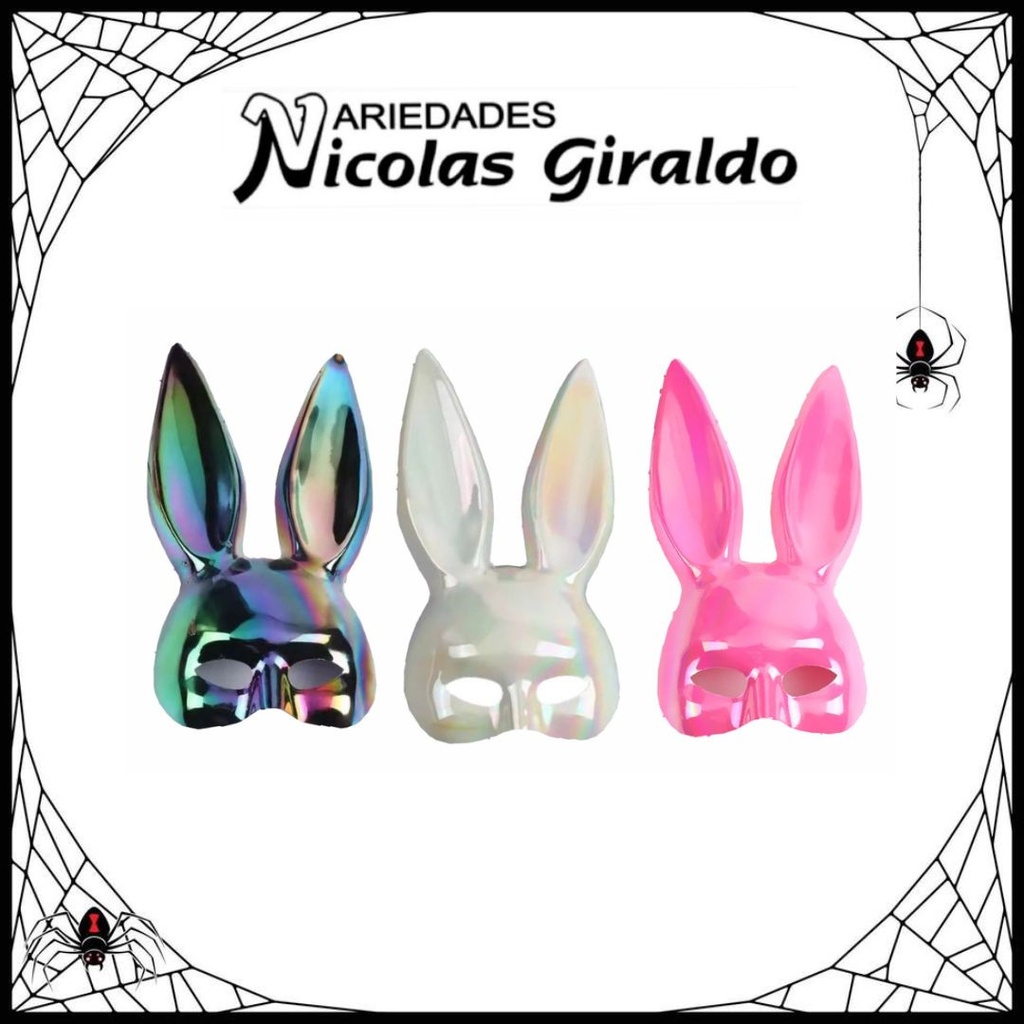 Mascara halloween coneja tornasol