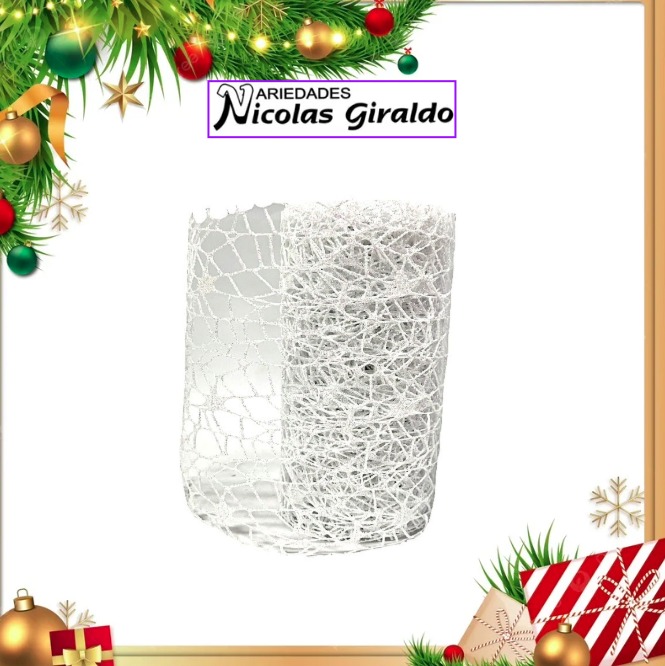 @MALLA DECORATIVA MINI BLANCA 