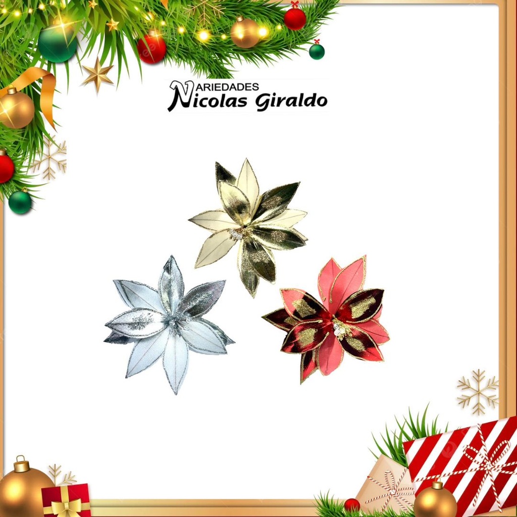@FLOR NAVIDAD MEDIANA 