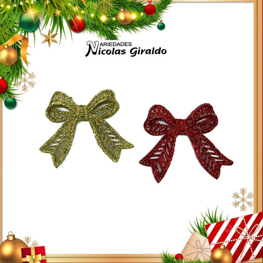 @ADORNO NAVIDAD MOÑO MIRELLA BOLSA X2 