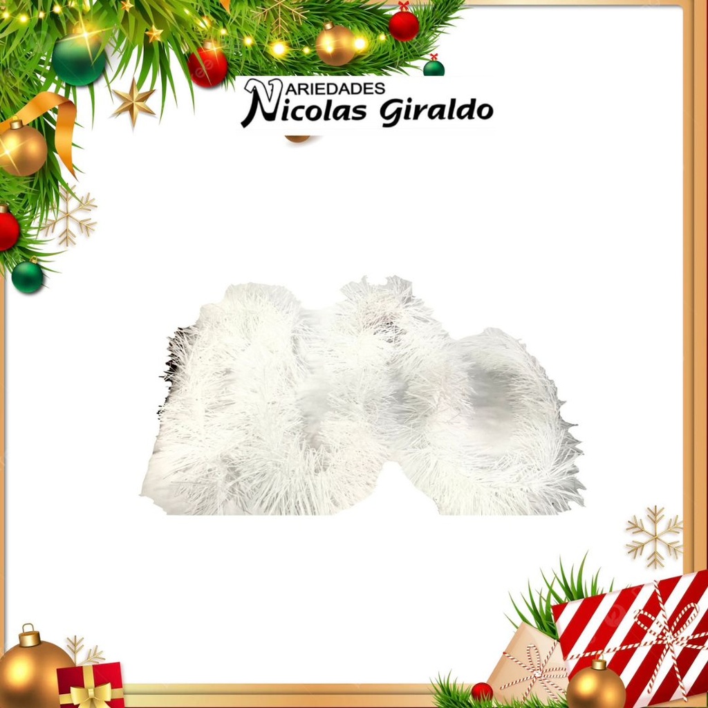 @GUIRNALDA CHINA 11CM X2 MTS BLANCA 