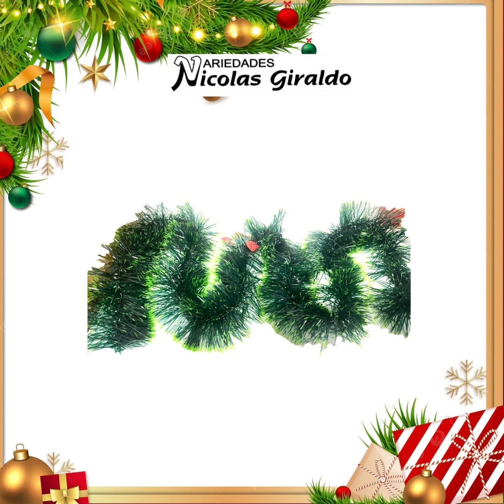 @GUIRNALDA 13 CM X2 MTS PUNTA VERDE  