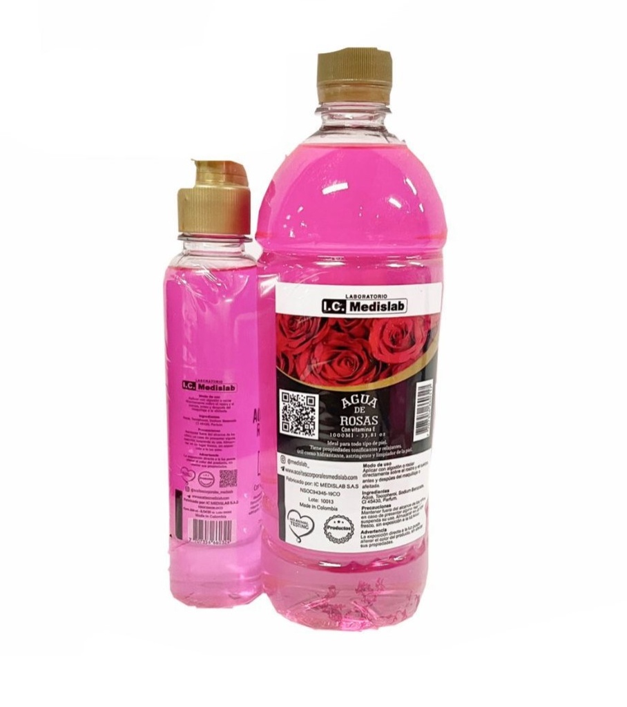Agua rosas oferta1000 mas 250 medislab