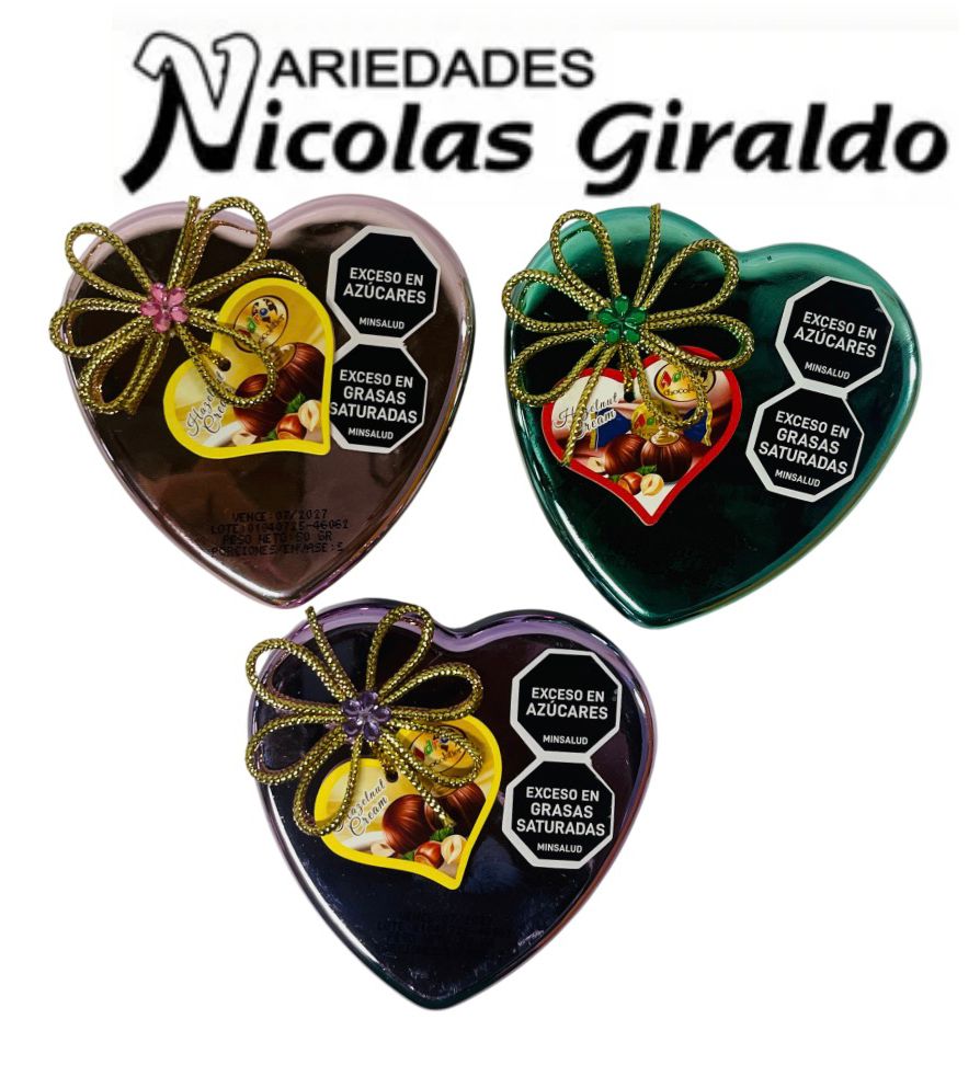 Chocolate adro corazon amore 50gr