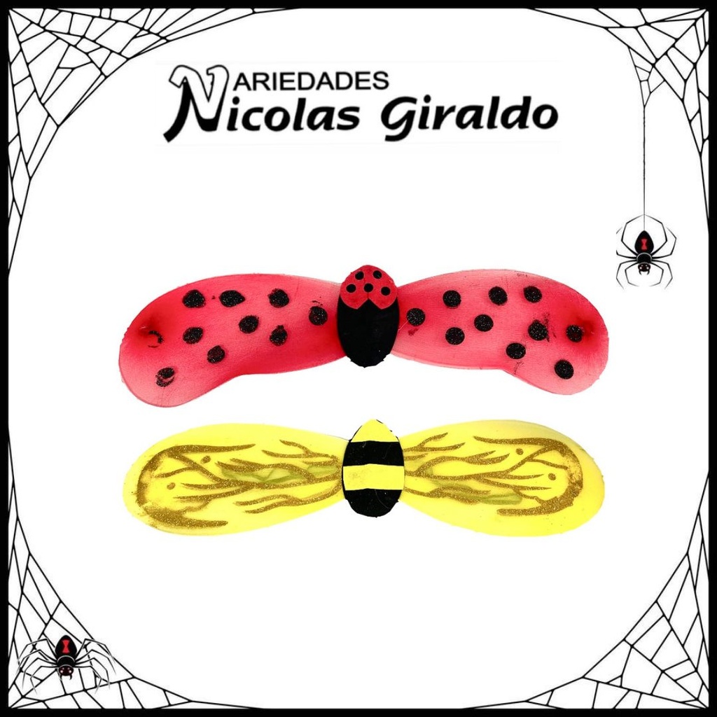 @Alas halloween mariquita y avejita 