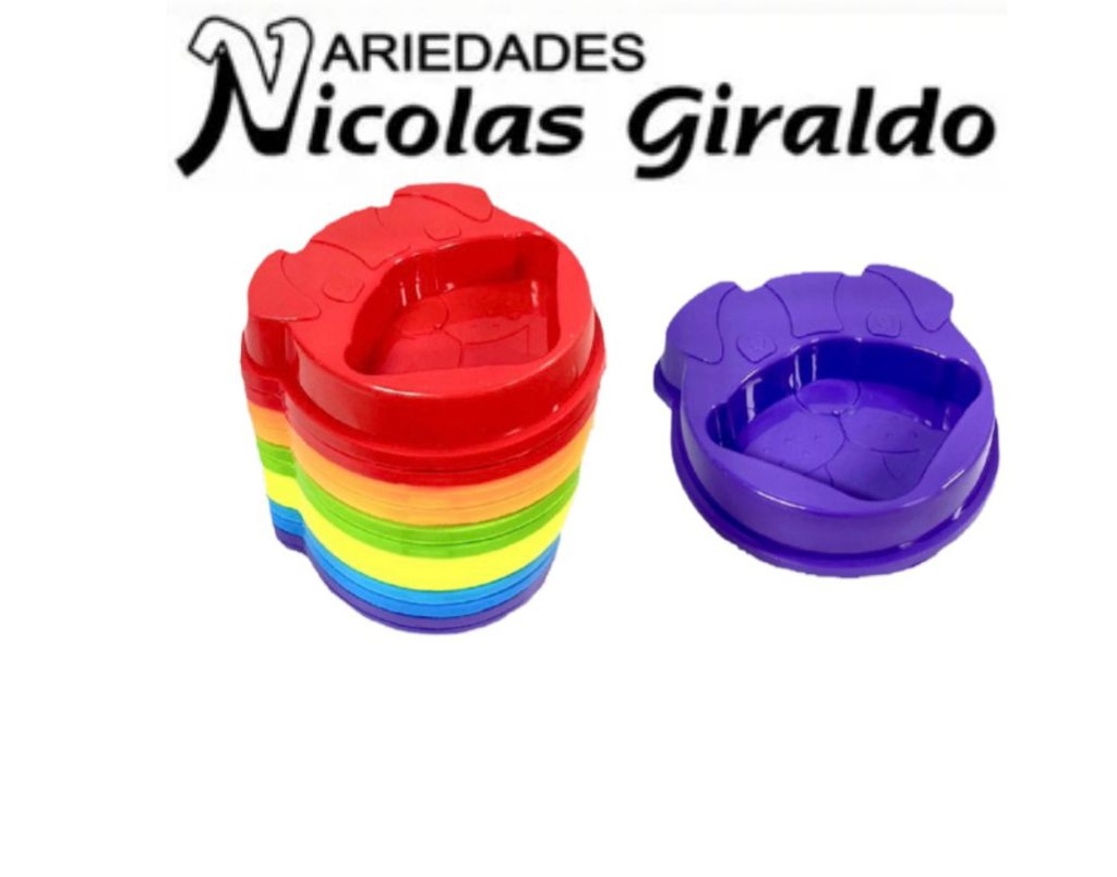 Comedero mascota carita perro pequeño PQT X12 