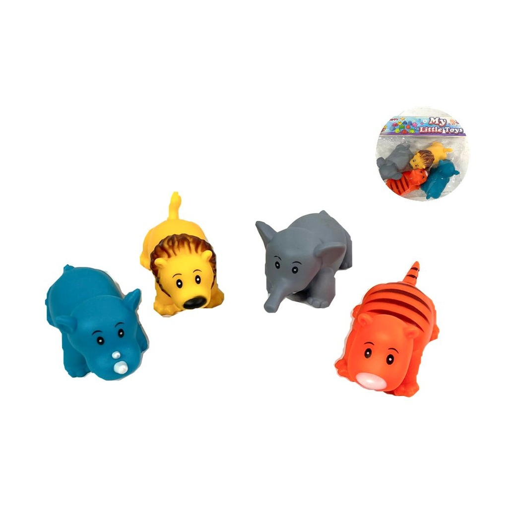 Chillon animales salvaje x4