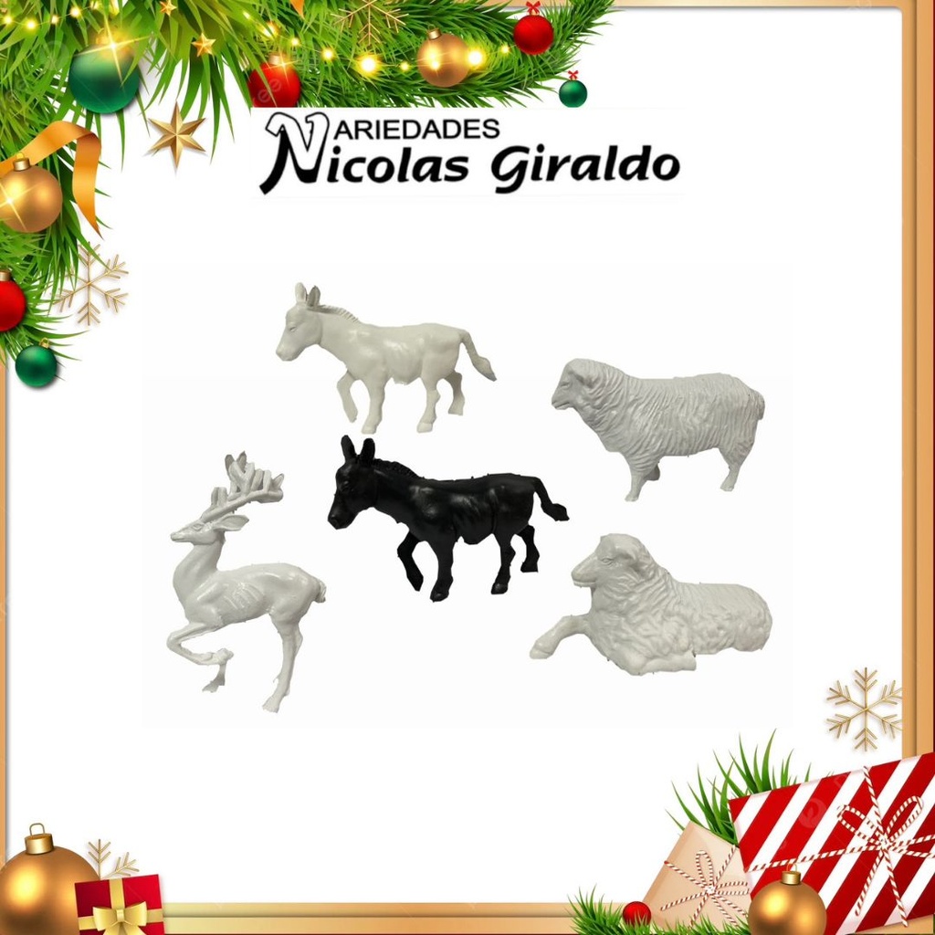 ANIMAL PLASTICO GRANDE SURTIDO X1 PQT X12