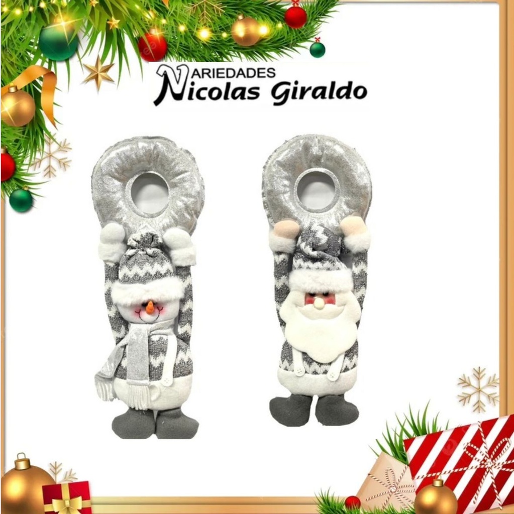 @MUÑECO NAVIDAD COUNTRY CUELGA PUERTA  
