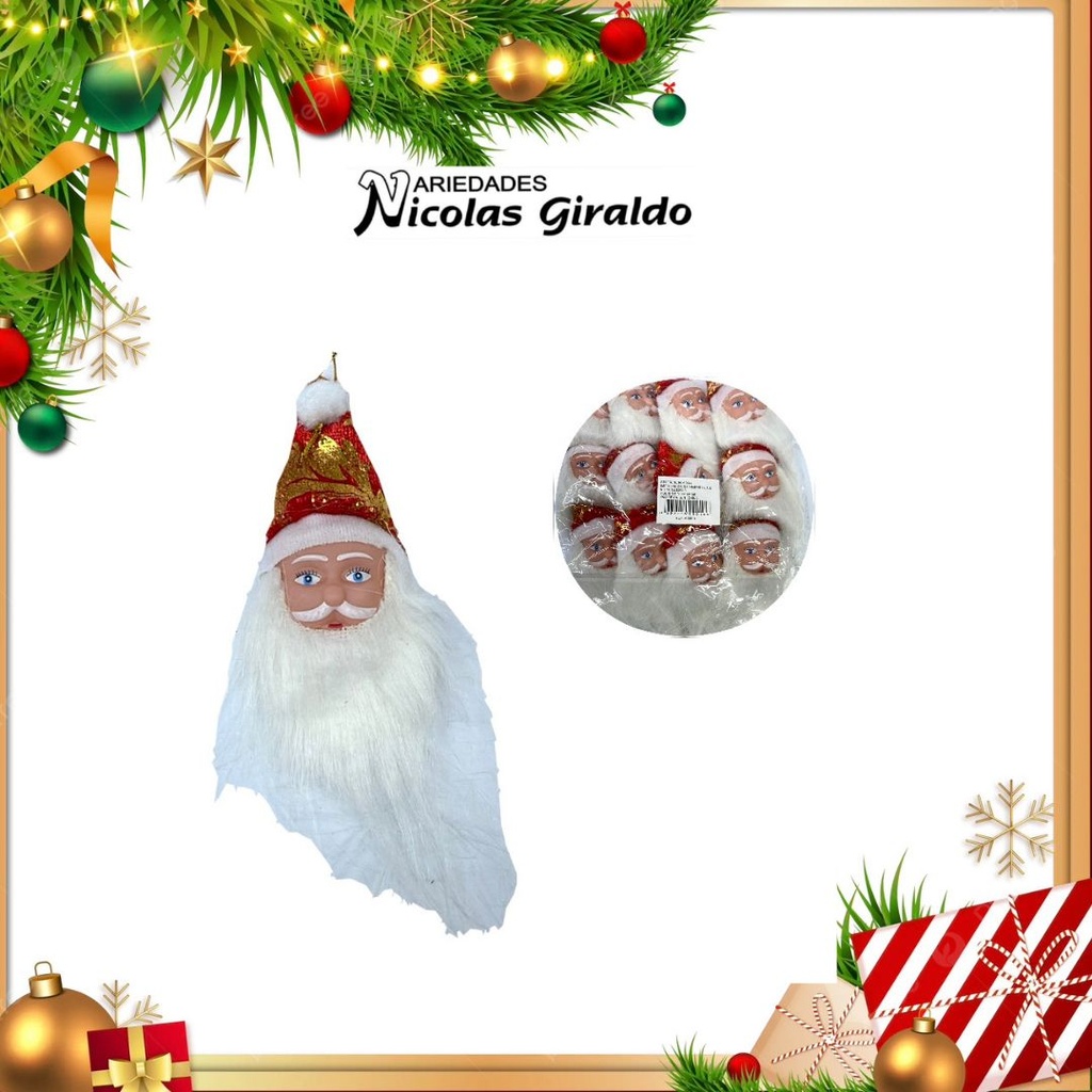 @MUÑECO COUNTRY PEQUEÑO  PAPA NOEL BARBA PQT X12