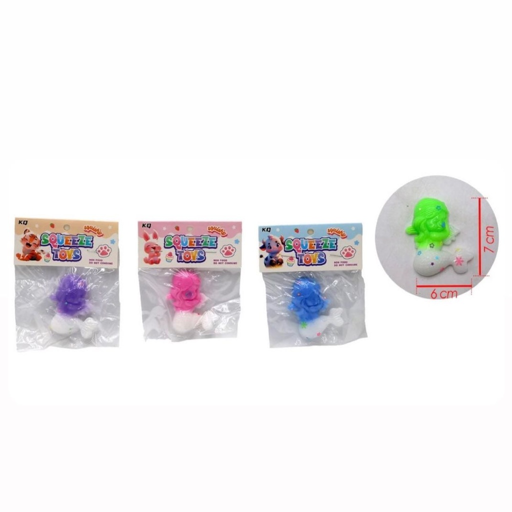 Squizzy mini sirena en bolsa pqt x20