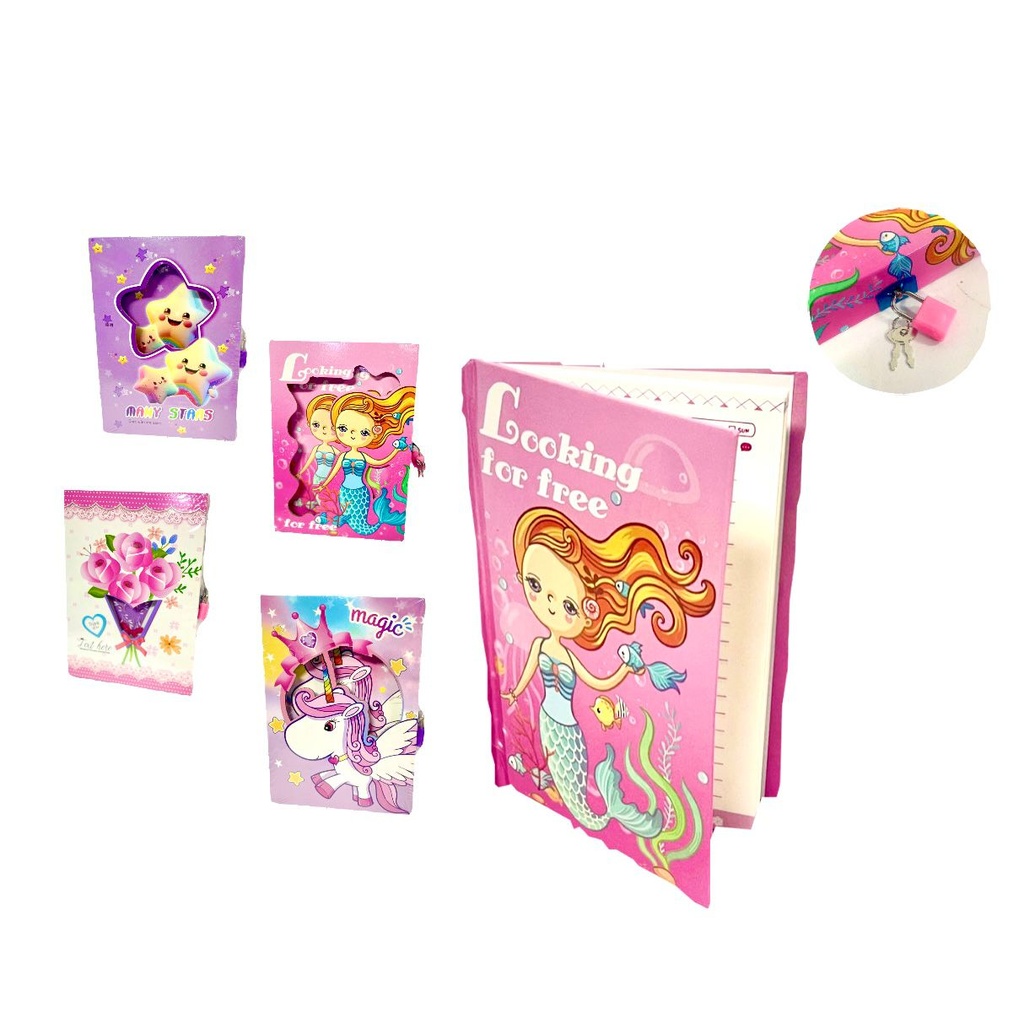 Diario infantil candado mediano