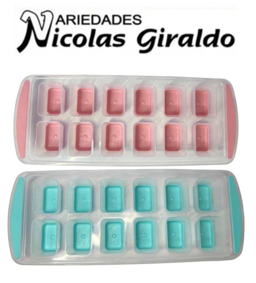 Cubeta hielo grande fina cuadrada 