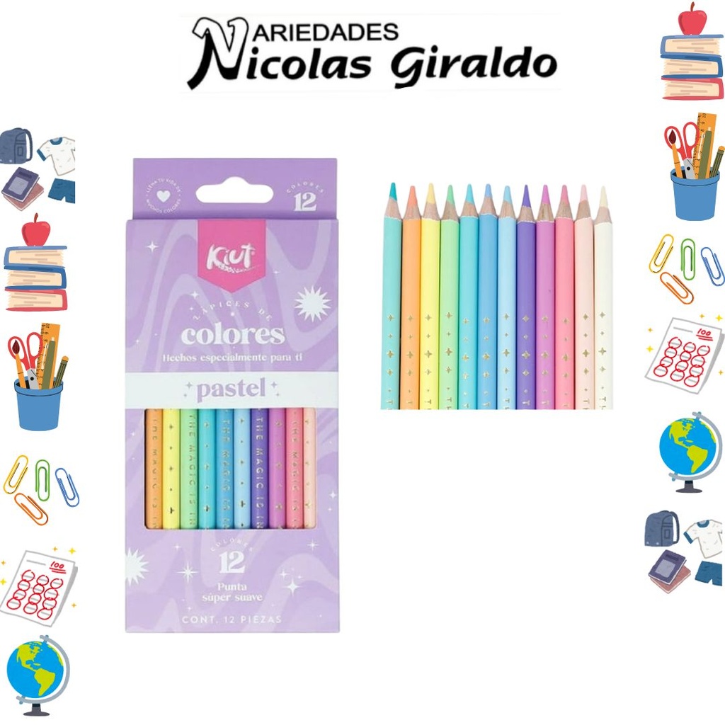 Color norma Kiut pastel unipunta x12