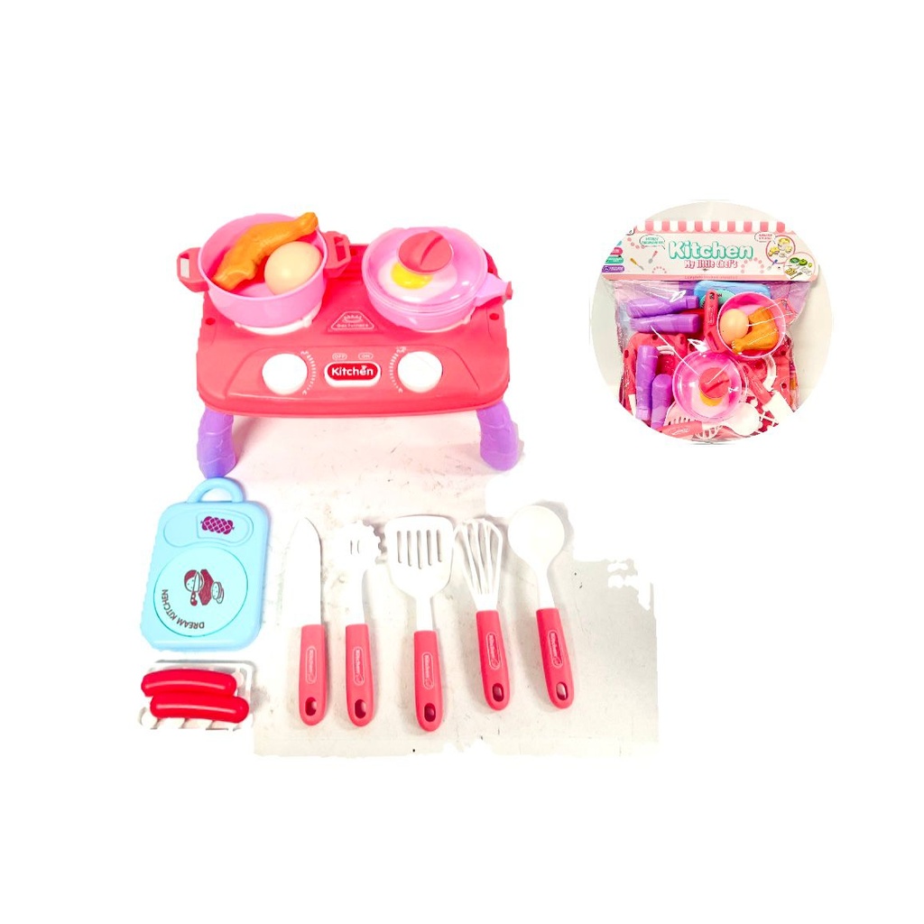 Vajilla infantil fina en bolsa grande