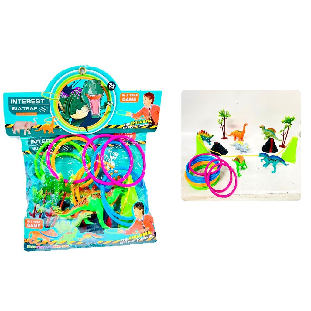 Animal dinosaurio x6 con accesorios 