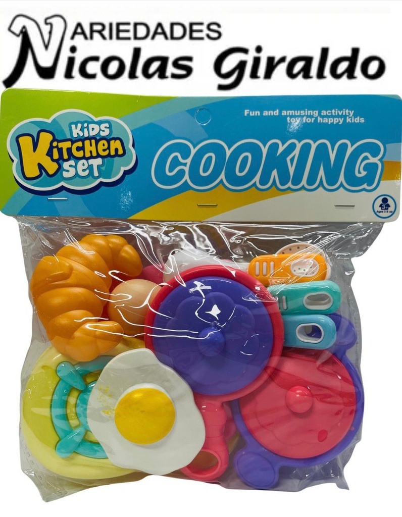 Vajilla infantil fina bolsa