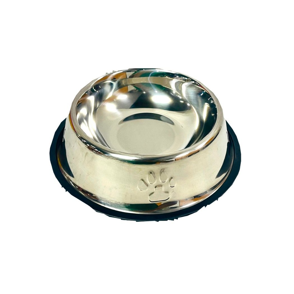 Comedero para mascota metalica x1 mediano