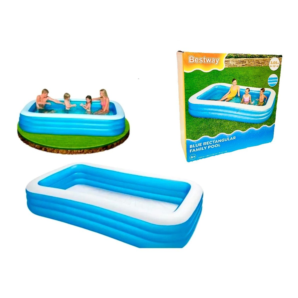 Piscina inflable rectangular grande 56cmx305cm 