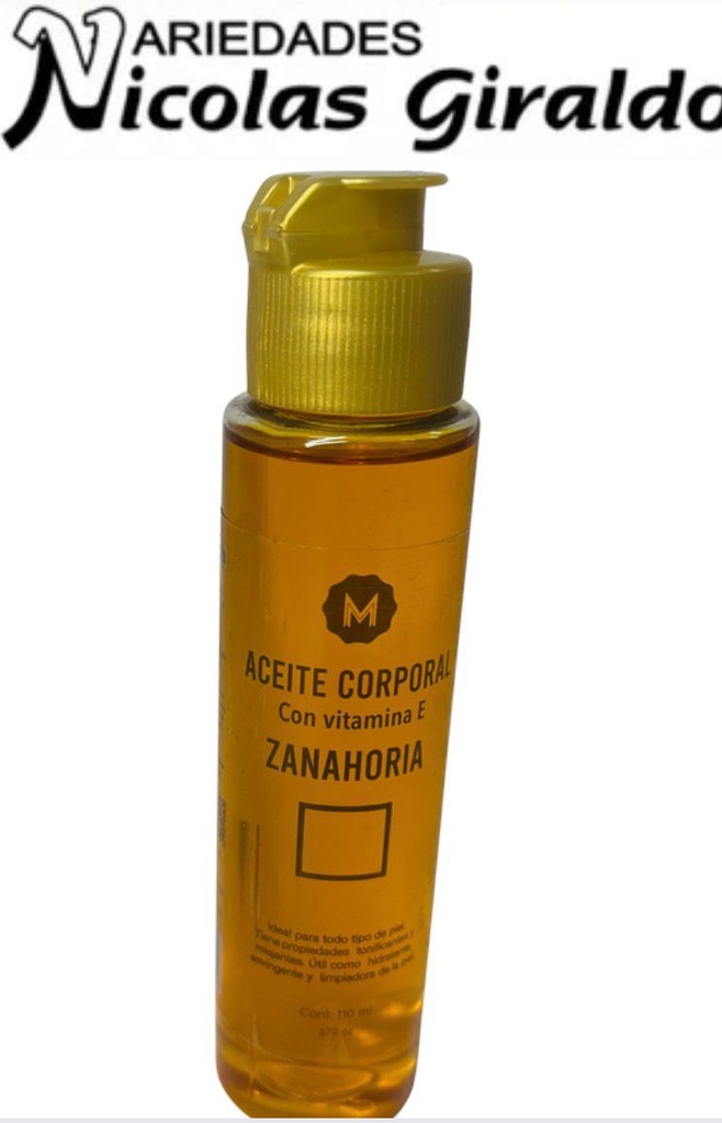 Aceite corporal medislab zanahoria x110 pequeño