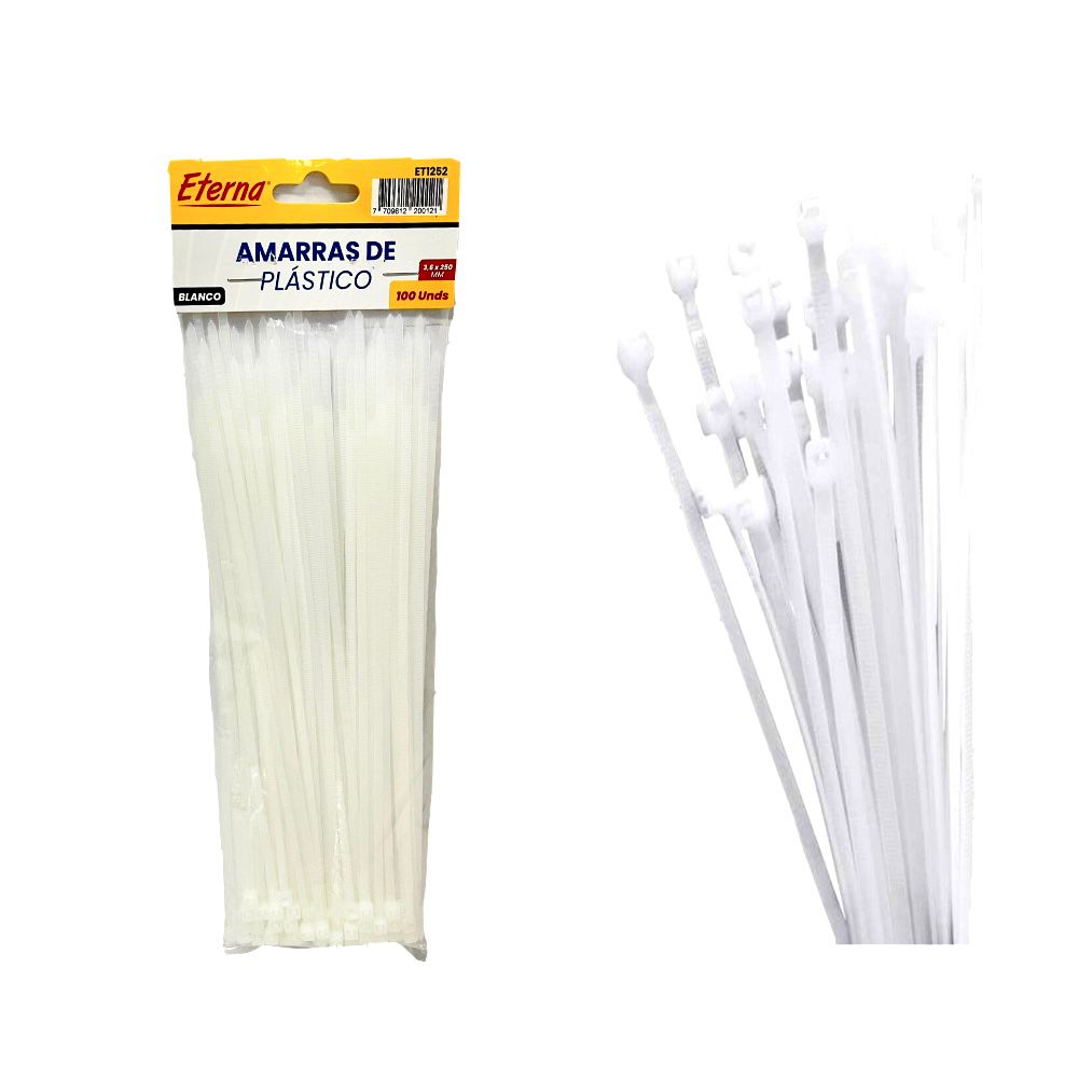 Amarra mediana blanca 25cm 