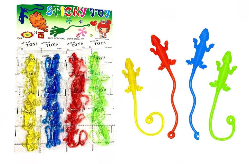 Pegajoso lagartija carton x 20 