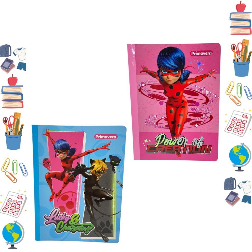 Cuaderno cosido primavera 100H raya ladybug 