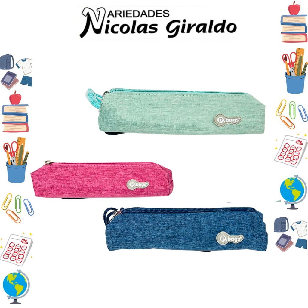 Cartuchera primavera pbags pequeña solid color 