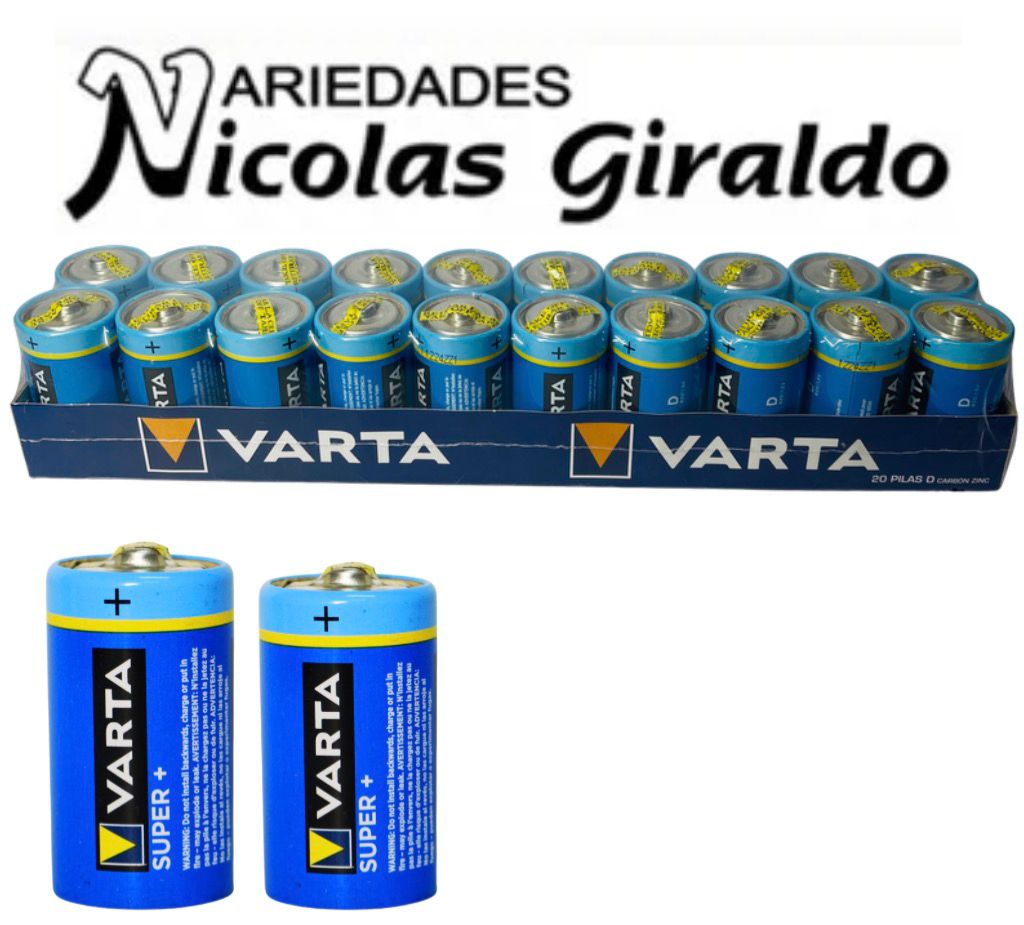 Pila varta tipo D X10 pares   