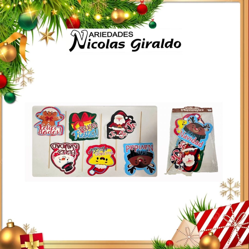 PIN PIROPO NAVIDAD PAQUETE X6