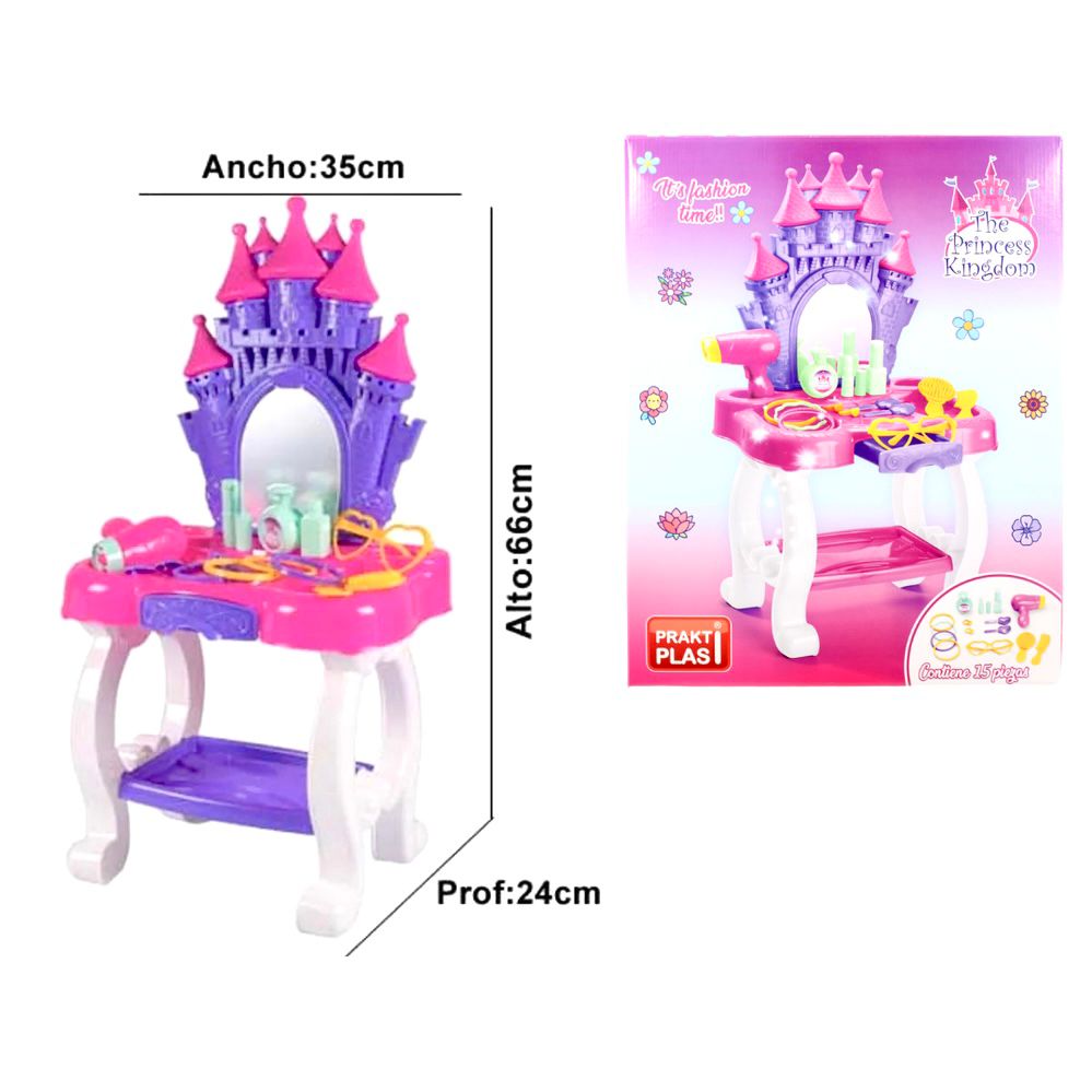 Tocador castillo grande en caja 