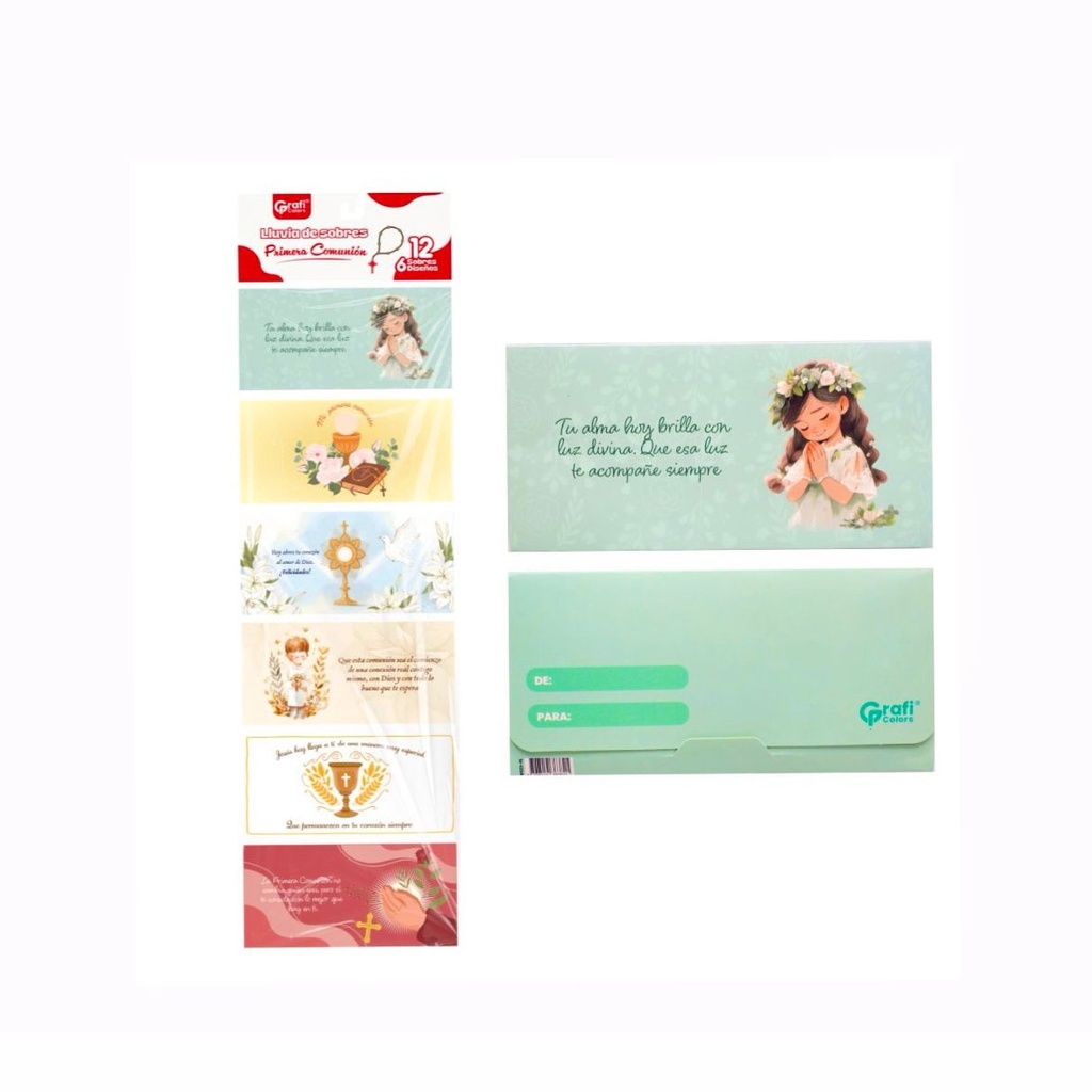 Lluvia sobre graficolors x12 primera comunion