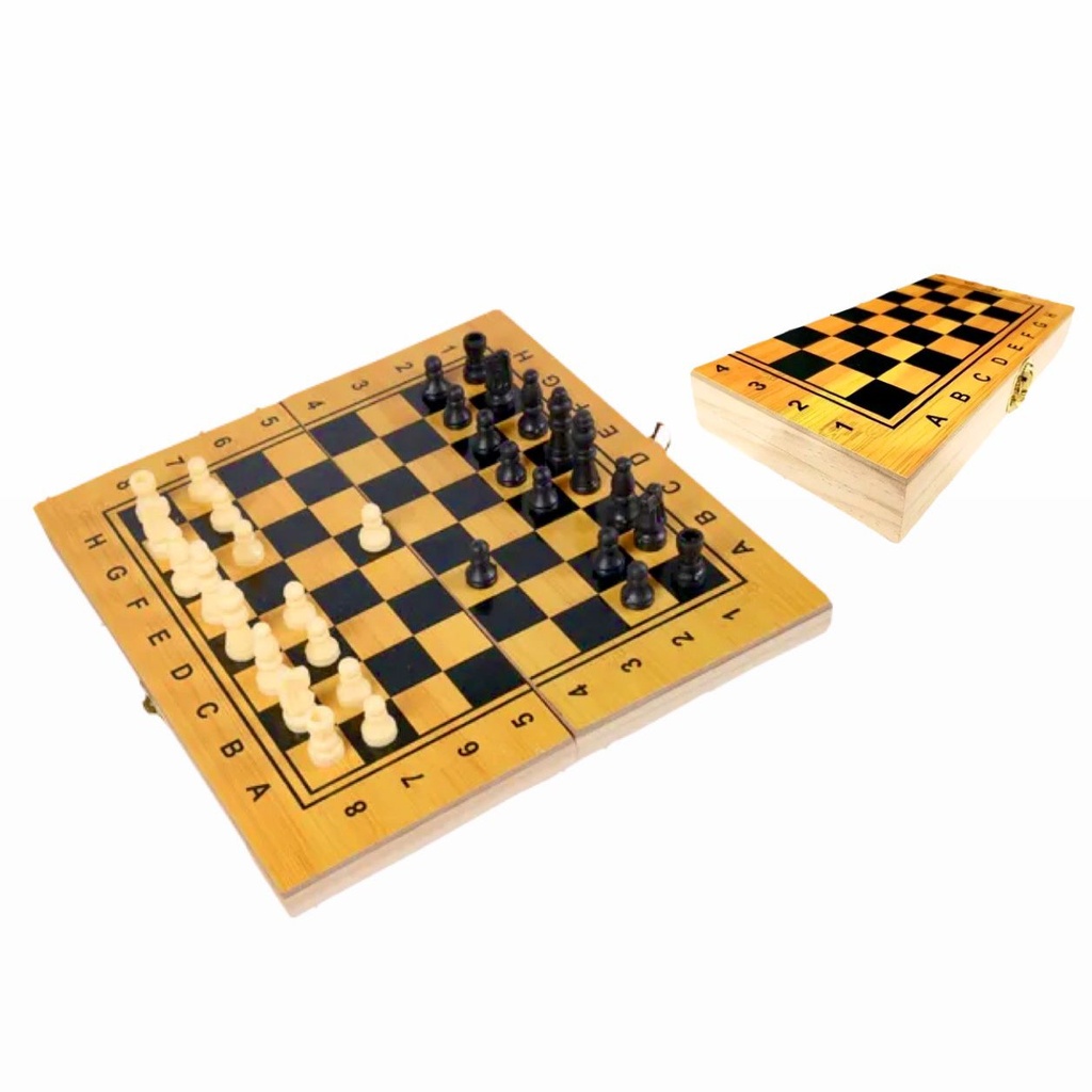 Ajedrez madera mediano