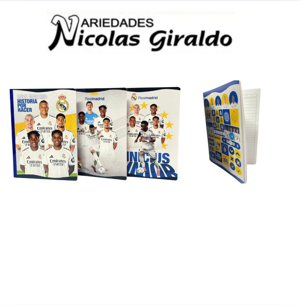 Cuaderno scribe gama media real madrid 100H raya