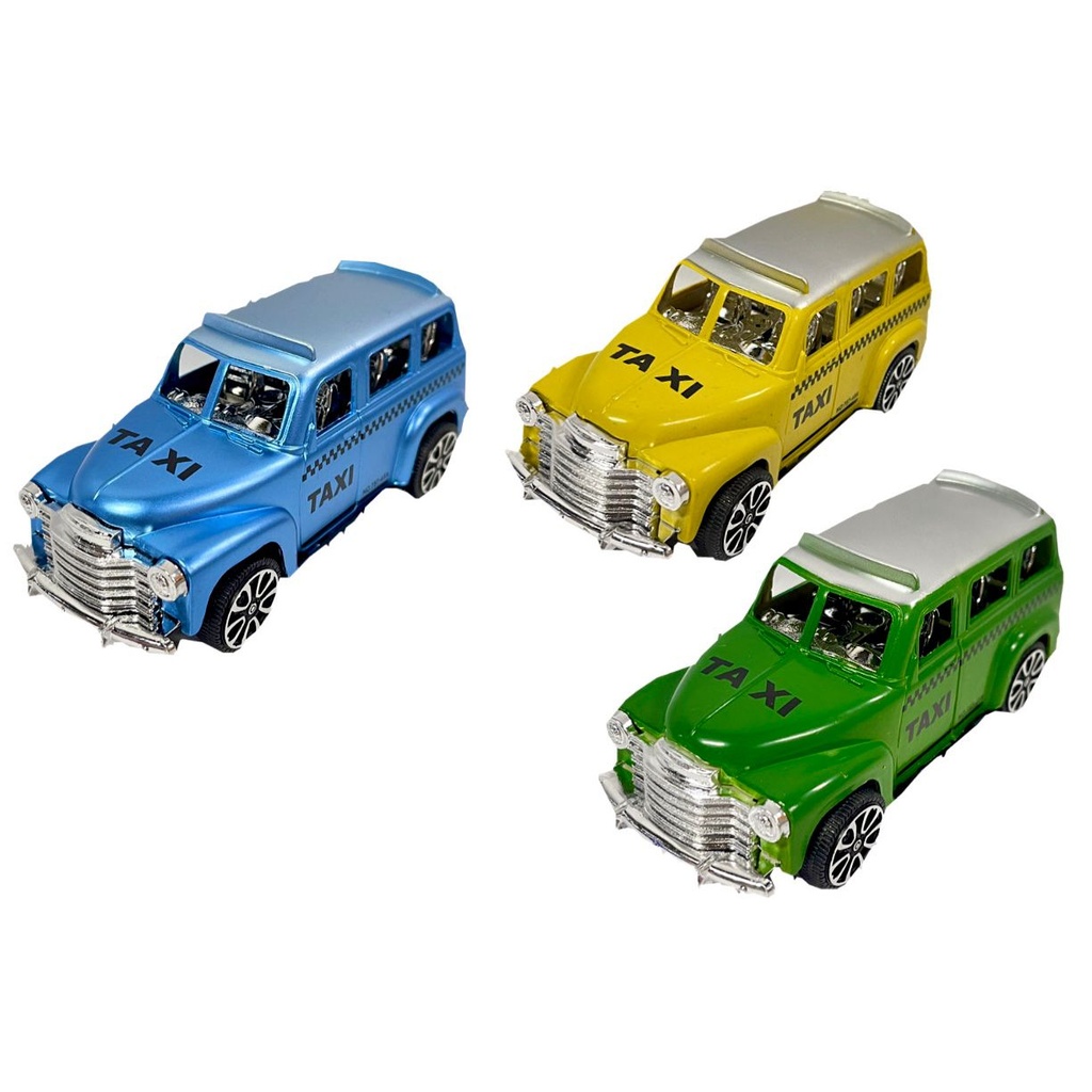 Carro impulso taxi antiguo pequeño  