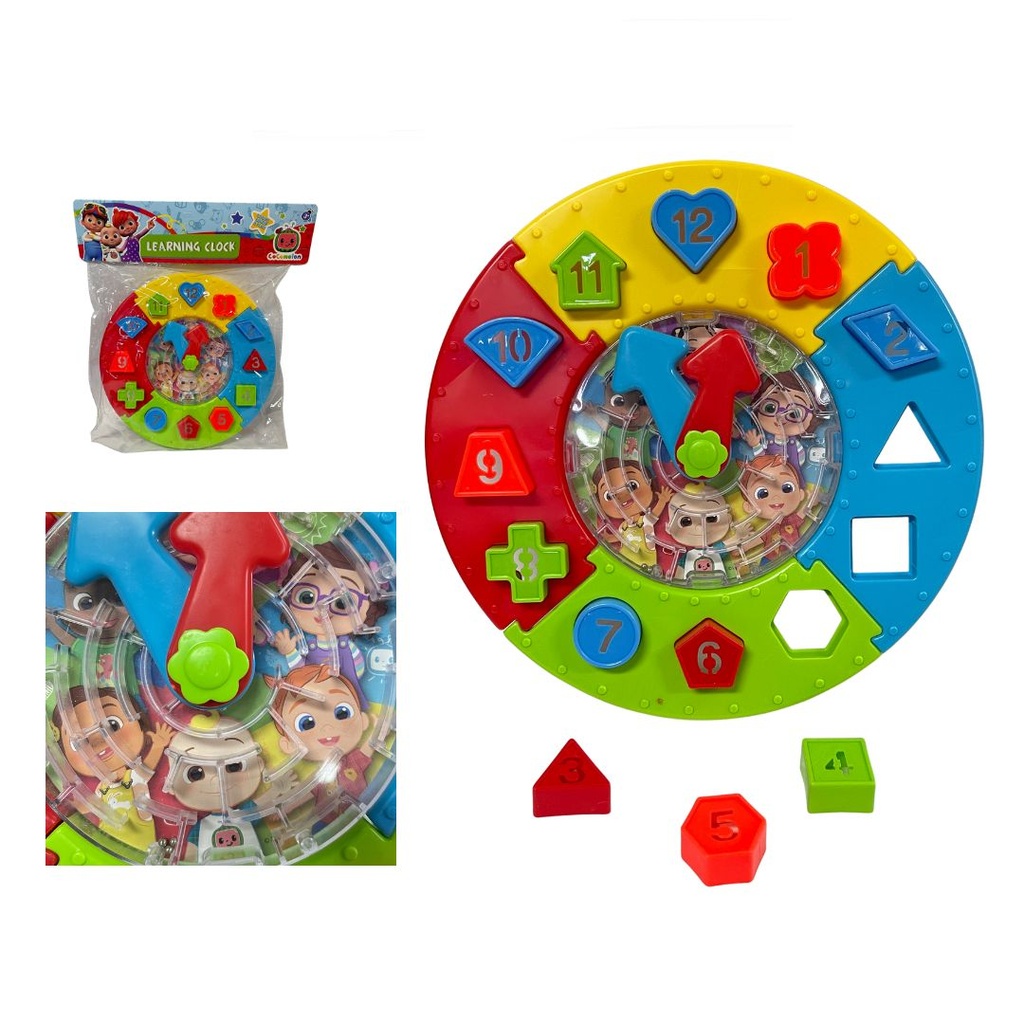Reloj didactico con laberinto 