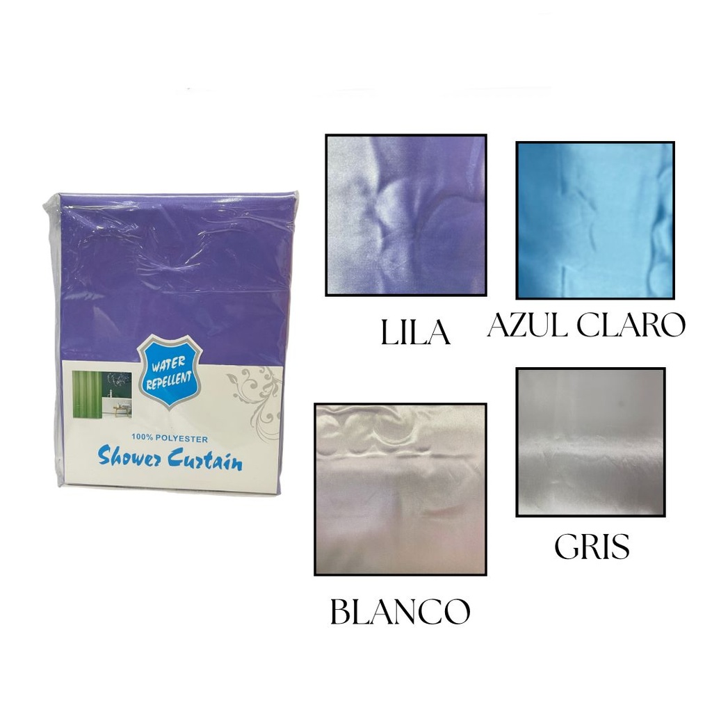 Cortina baño fina fondo entero 