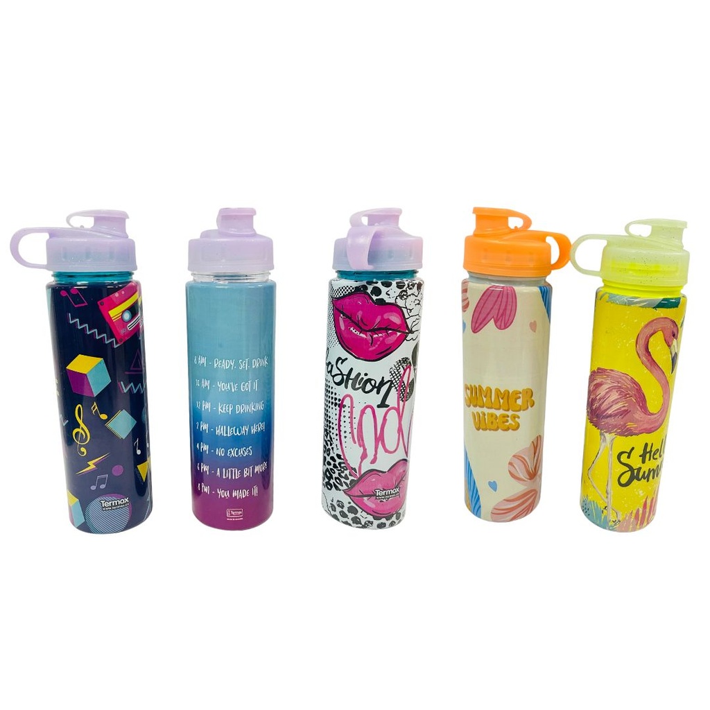 Termo pink liso estampado 700ml 