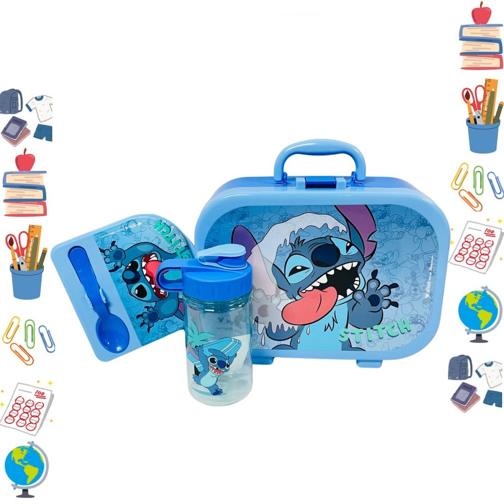 Lonchera plastica personajes stitch funny 