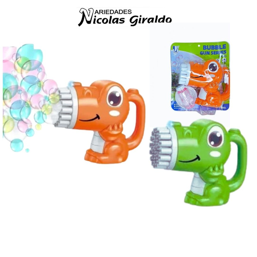 Burbujero dinosaurio grande de pila carton 