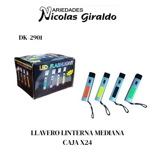 @Llavero linterna mediana caja x24