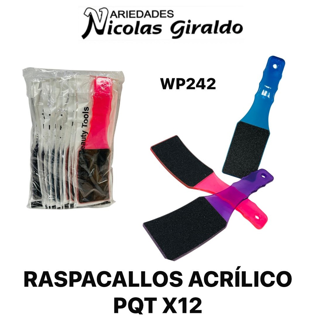 Raspacallos acrilico PQT X12 