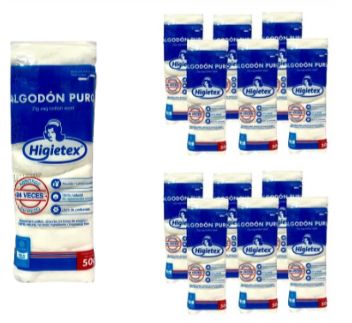 Algodon higietex x50g PQTX12
